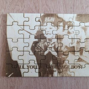 Puzzle 25 pieces Customized laser engraved by printsmalta