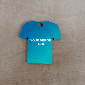 tshirt keychain printed by prints Malta and Kodly