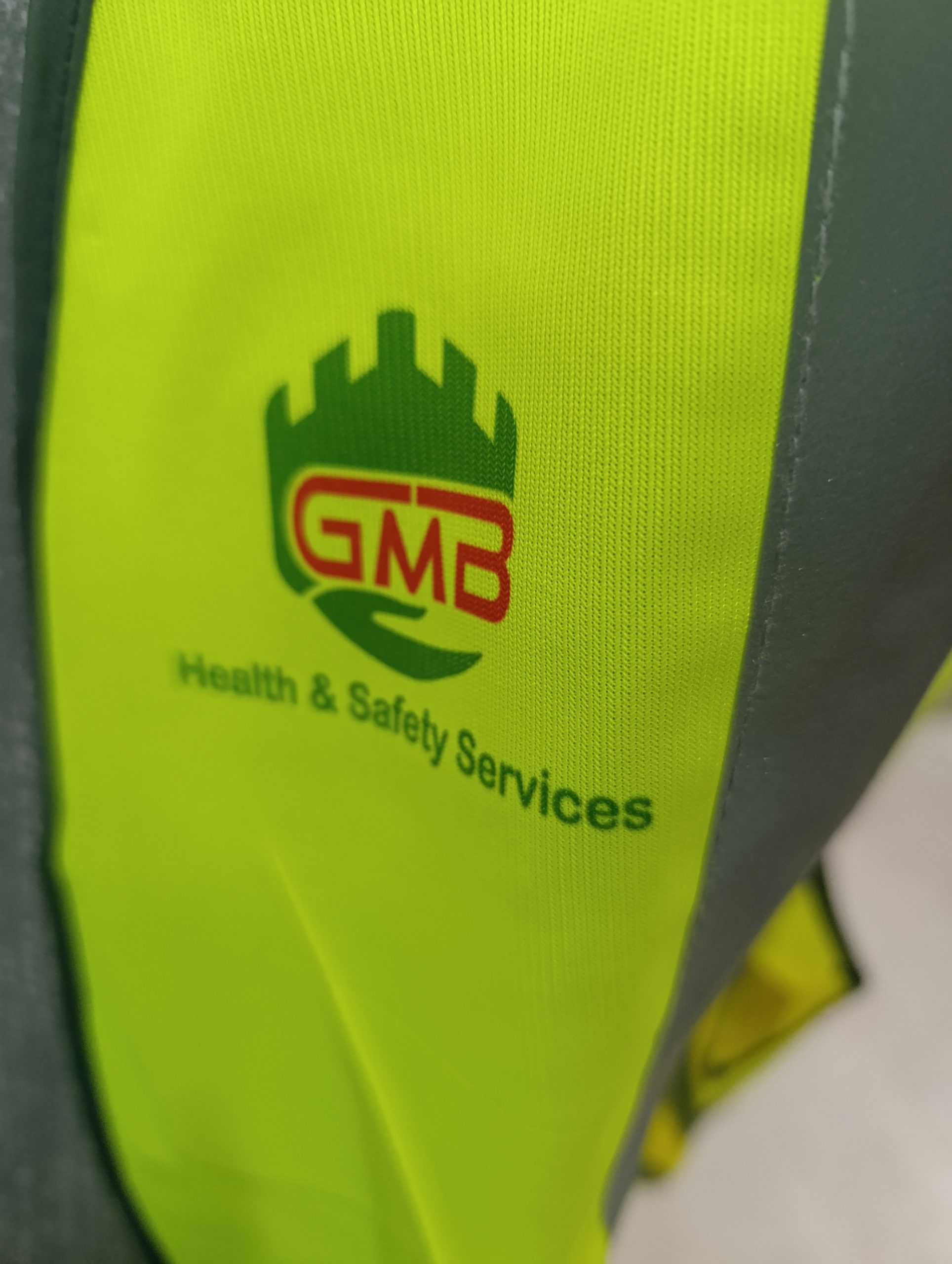 GMB high visibility vests in colour printing sublimation