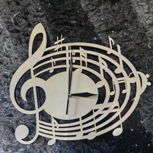 Music notes clock made in Malta