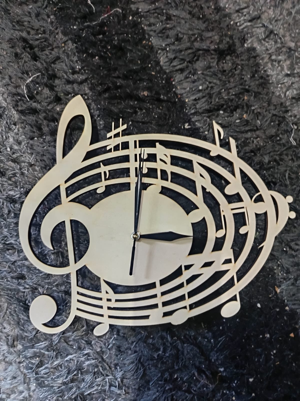 Music notes clock made in Malta